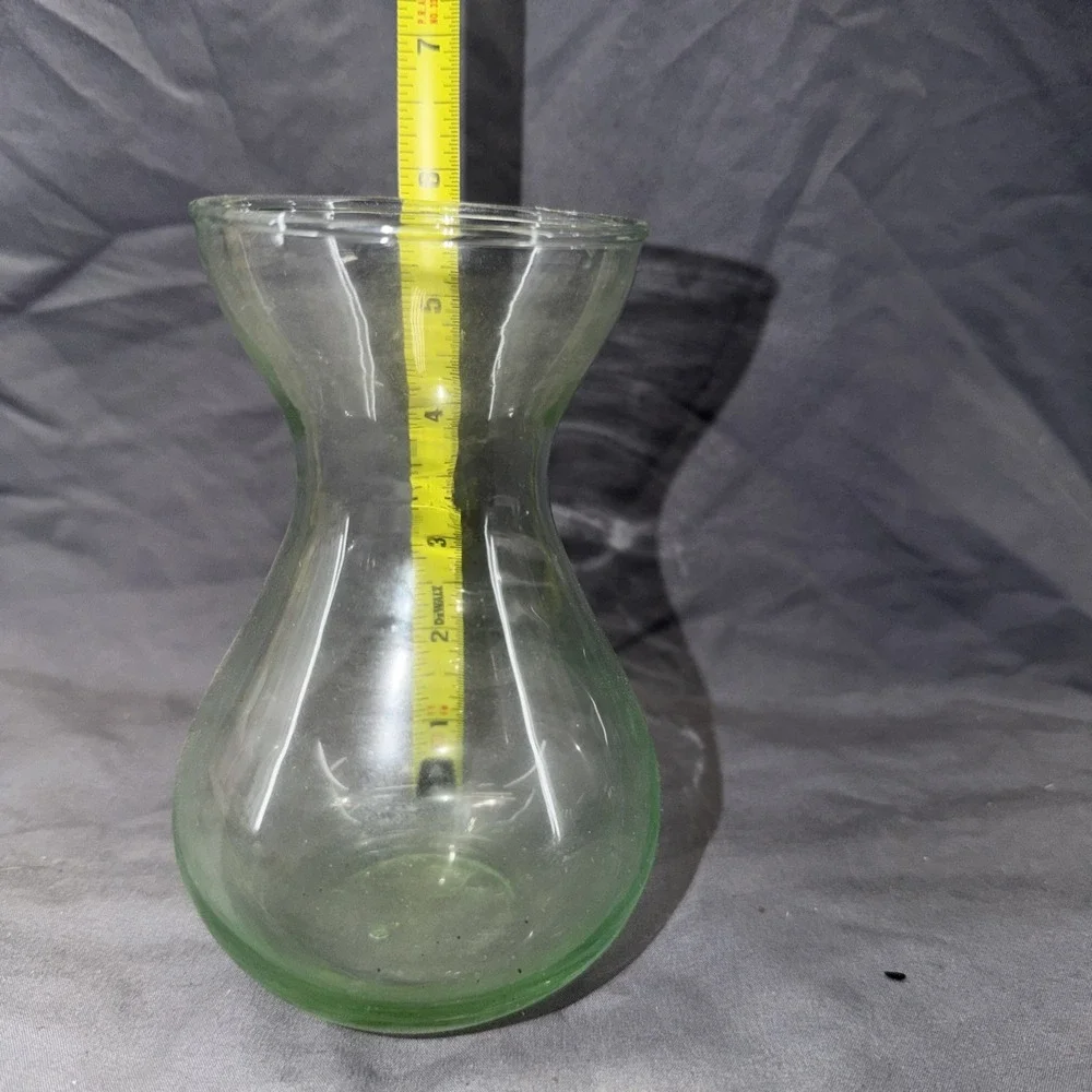 Clear Glass Hyacinth Flower Bulb Forcing Vase 5 3/4